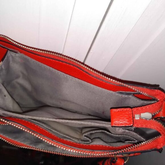 Vince Camuto Orange Leather Crossbody - Picture 3 of 3